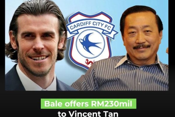 Pemain Lagenda Wales, Gareth Bale Mahu Beli Cardiff City Dengan Harga RM240 Juta (£40 Juta)
